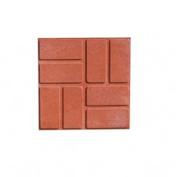 плитка тротуарная полимерпесчаная цвет красный, 250 х 250 х 20 мм