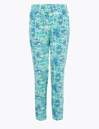 Трикотажные укороченные брюки StayNew™ с цветочным принтом(Трикотажные укороченные брюки StayNew™ с цветочным принтом)