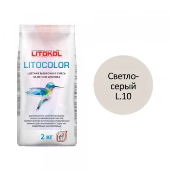 затирка litokol litocolor l.10, светло-серый, 2 кг