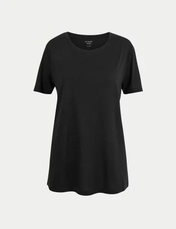 Свободная женская футболка с круглым вырезом(Свободная женская футболка с круглым вырезом)