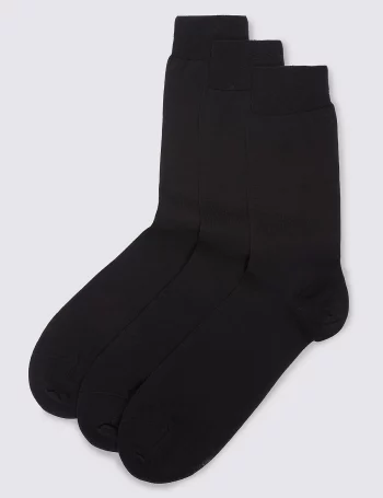 Люксовые однотонные носки из египетского хлопка (3 пары)(Люксовые однотонные носки из египетского хлопка (3 пары))