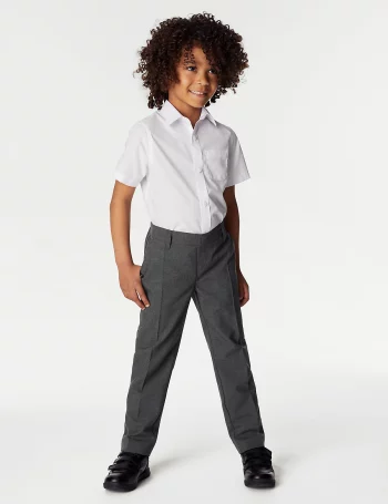 Комплект классических школьных брюк для мальчика (2 пары)(Комплект классических школьных брюк для мальчика (2 пары))